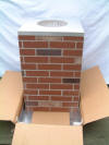 Ultimate brick look chimney chase in a box