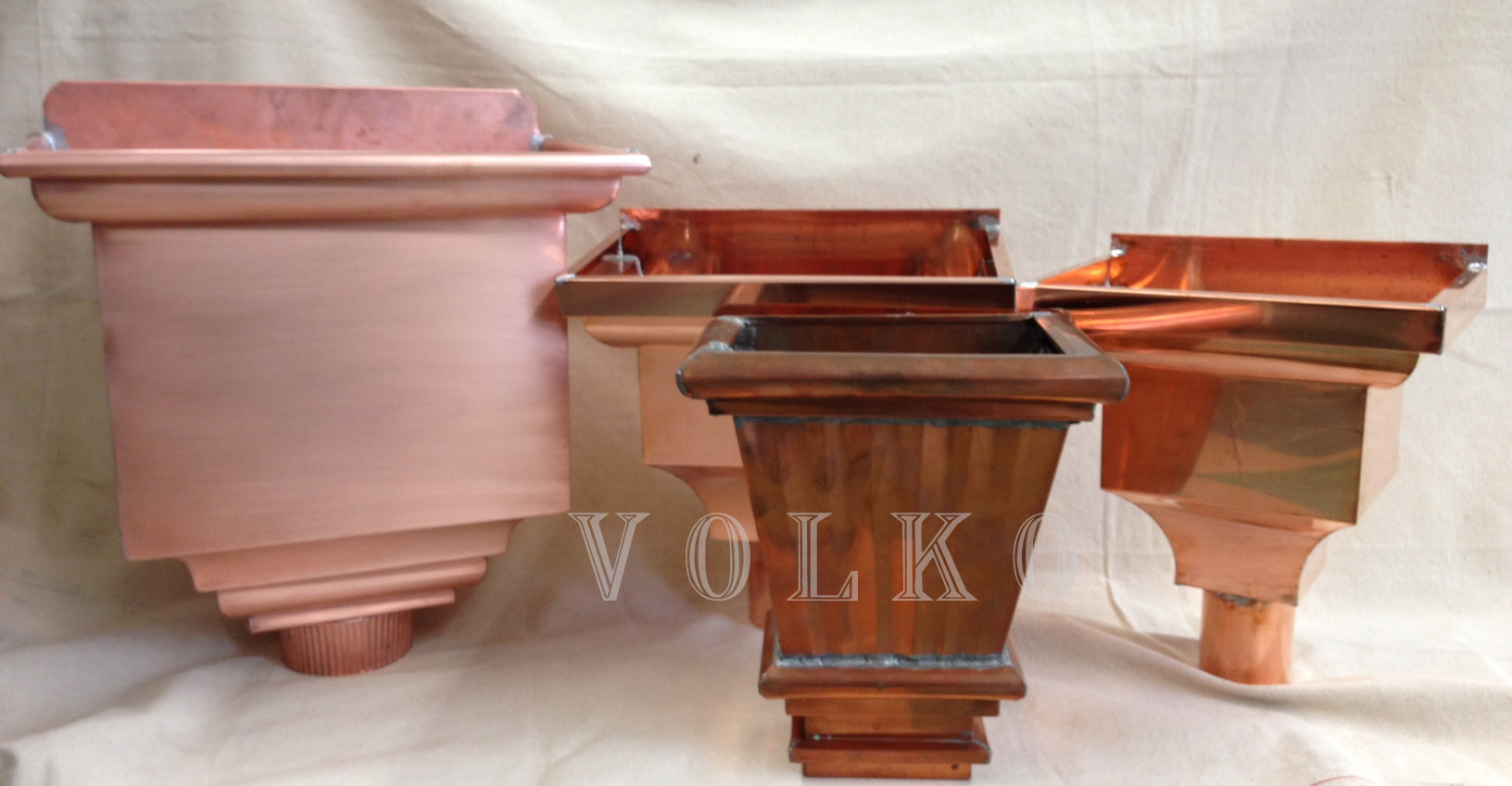 custom and stock copper leaderhads